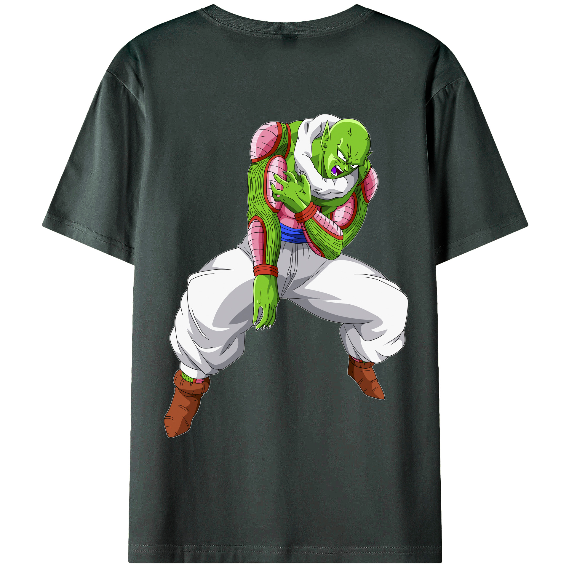 （画像用） ドラゴンボール ピッコロ DRAGON BALL Piccolo 綿100％ メンズ半袖Tシャツ（バックプリント） 通気性